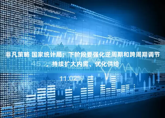 非凡策略 国家统计局：下阶段要强化逆周期和跨周期调节，持续扩大内需、优化供给